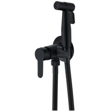 Смеситель для гигиенического душа Zerix DAX-333 Black (с лейкой) из нерж.стали SUS304 (ZX4830)