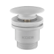 Донный клапан для умывальника Koer PW-01-03 1 1/4'' (кнопка) (Белый) (KR3402)