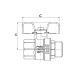 Кран шаровой Roho R101-050B - 1/2" (RO0092)