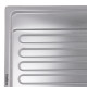 Кухонна мийка врізна з нержавіючої сталі прямокутна Haiba 78x43 (Satin) (HB0566) колір Сталевий