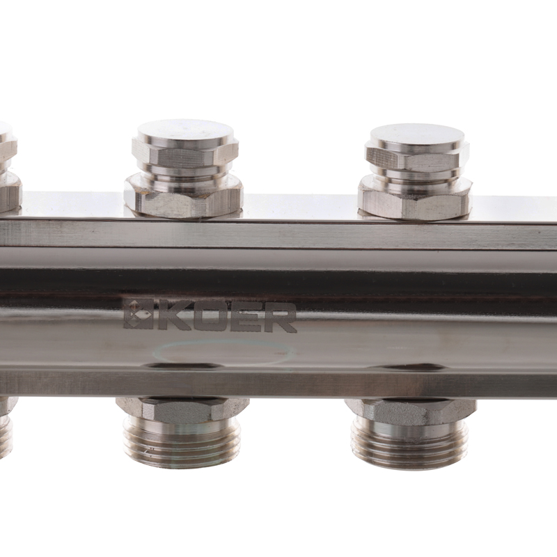 Коллекторный блок с термостатич. клапанами Koer KR.1100-05 1”x5 ways (KR2631)