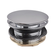 Донный клапан для ванны Koer PW-05-01 1 1/2'' (кнопка) (Цвет хром) (KR3406)