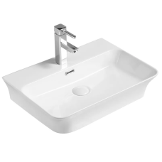 Умывальник накладной керамический Mixxus Premium Bevel-0202 с переливом 560x415x125mm (MP6481)