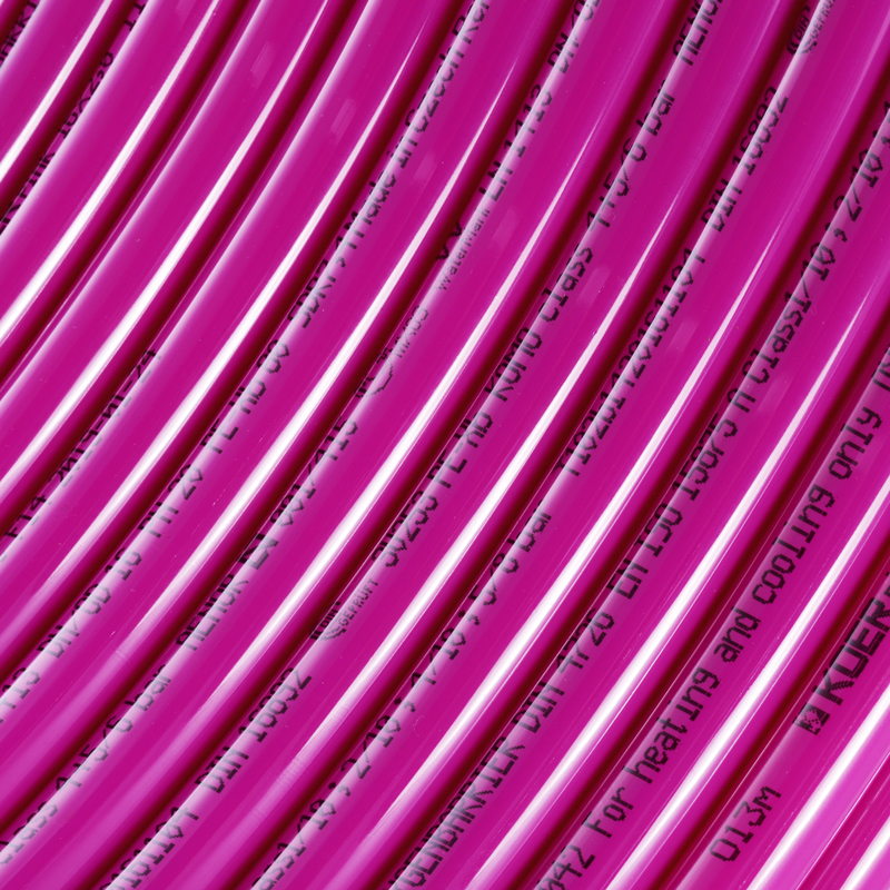 Труба для теплої підлоги з кисневим бар'єром Koer PEX-B EVOH 16*2,0 (pink) (200 м) (KR2865)