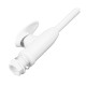 Змішувач для кухні джойстиковий Plamix Cezar-011-B SET (з підведенням) (PM0667) з термопластику Колір білий