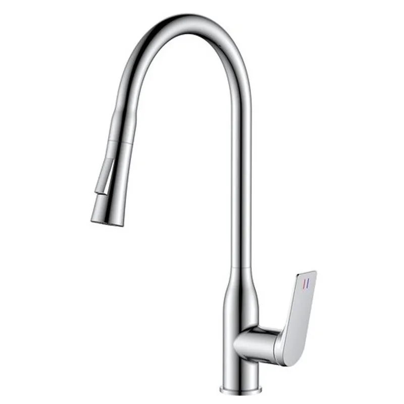 Змішувач для кухні джойстиковий Mixxus Premium Derby 014 (NUT) (MI6599) з латуні Колір сталевий