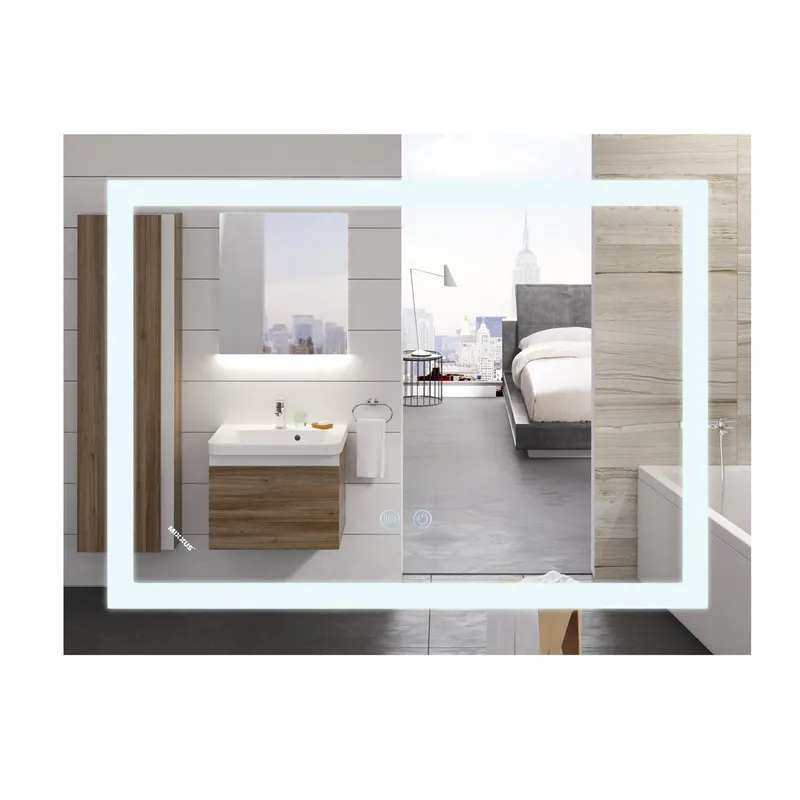 Дзеркало Mixxus Warm MR12-80x60-Reverse з LED Touch, Anti-fog, димером, регулюванням яскравості (MI6672)
