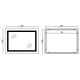 Дзеркало Mixxus Warm MR12-80x60-Reverse з LED Touch, Anti-fog, димером, регулюванням яскравості (MI6672)