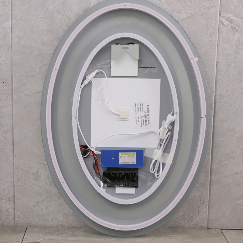 Дзеркало Mixxus Plain MV03-50x70 з LED Touch, Anti-fog, димером, регулюванням яскравості (MI6664)