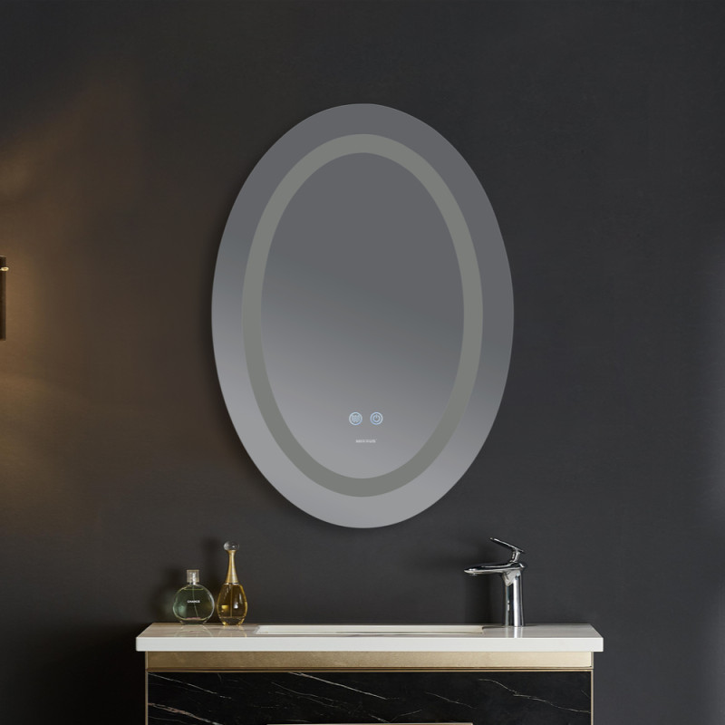 Дзеркало Mixxus Plain MV03-50x70 з LED Touch, Anti-fog, димером, регулюванням яскравості (MI6664)