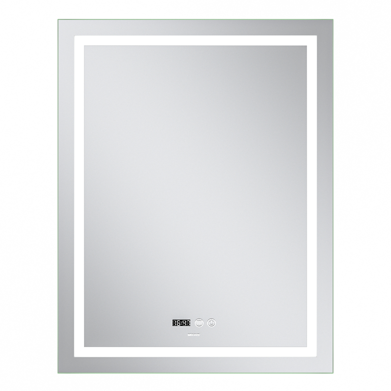 Дзеркало Mixxus Premium Flash MR21-60x80 (LED Touch, Anti-fog, димер, годинник) (MP6617)