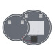 Дзеркало Mixxus Premium Topper MC01-100x75 (LED Touch, Anti-fog, димер (3-6,5kK) (MP6631)