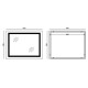 Дзеркало Mixxus Warm MR12-90x70-Reverse з LED Touch, Anti-fog, димером, регулюванням яскравості (MI6675)