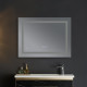 Дзеркало Mixxus Warm MR12-90x70-Reverse з LED Touch, Anti-fog, димером, регулюванням яскравості (MI6675)