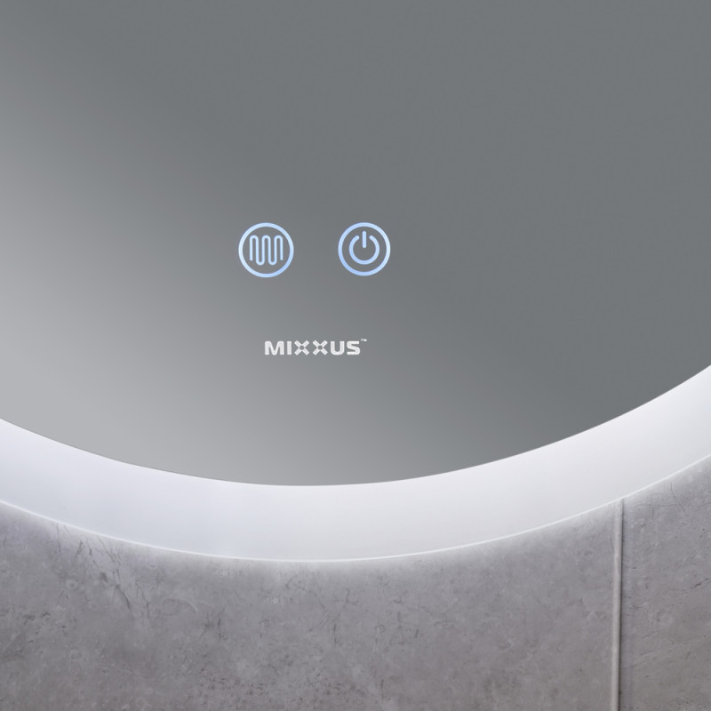 Дзеркало Mixxus Plain MC11-60 з LED Touch, Anti-fog, димером, регулюванням яскравості (MI6663)