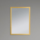 Дзеркало настінне Zerix Fonte MRZ09-700x850-Reverse GOLD прямокутне в золотій рамі (ZX5639)