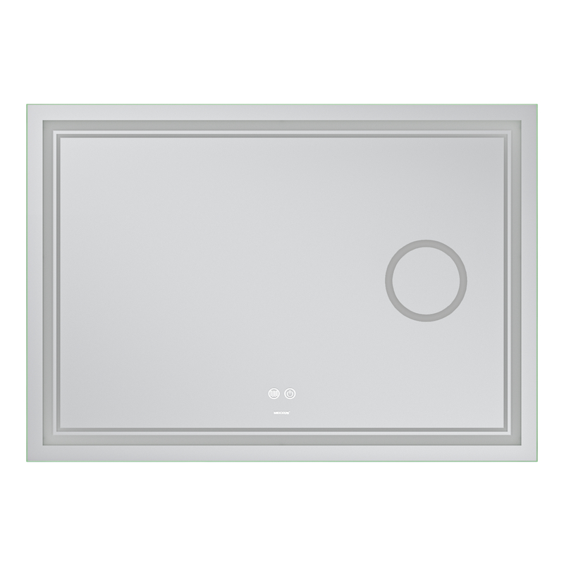 Дзеркало Mixxus Premium Quadro MR20-100x70 (LED Touch, Anti-fog, димер, лінза) (MP6622)