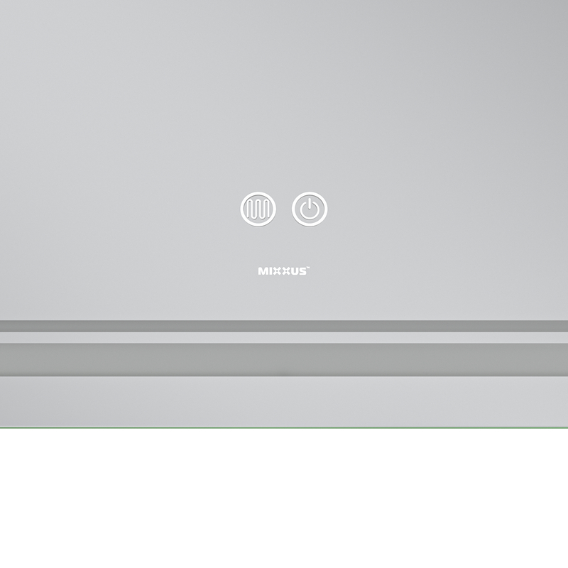Дзеркало Mixxus Premium Quadro MR20-100x70 (LED Touch, Anti-fog, димер, лінза) (MP6622)
