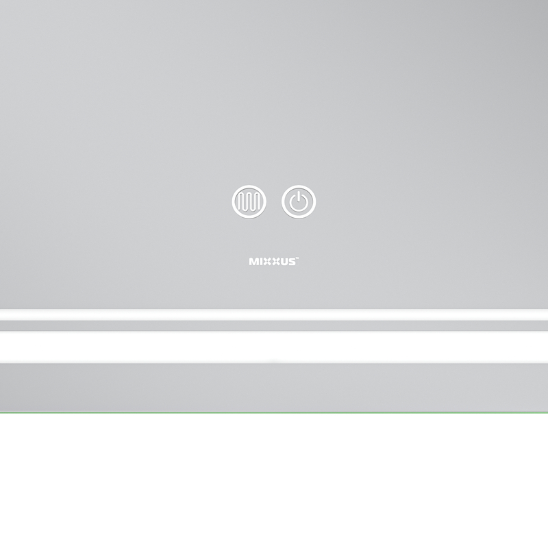 Дзеркало Mixxus Premium Quadro MR20-100x70 (LED Touch, Anti-fog, димер, лінза) (MP6622)