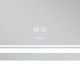 Дзеркало Mixxus Premium Quadro MR20-100x70 (LED Touch, Anti-fog, димер, лінза) (MP6622)