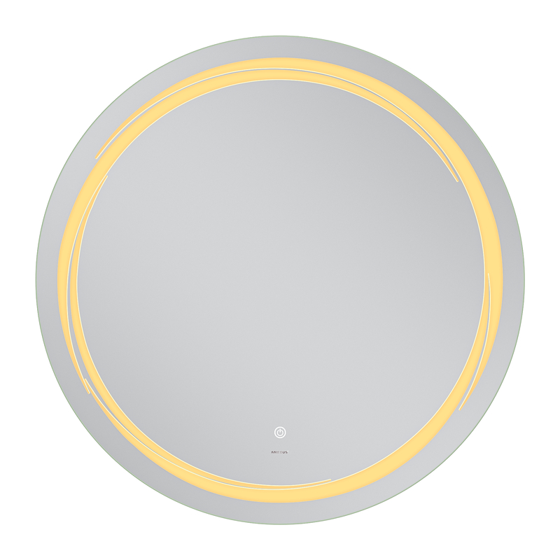 Дзеркало Mixxus Premium Wave MC04-90 (LED Touch, Anti-fog, димер (3-6,5kK)) (MP6637)
