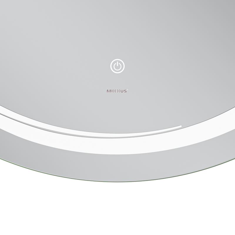 Дзеркало Mixxus Premium Wave MC04-90 (LED Touch, Anti-fog, димер (3-6,5kK)) (MP6637)