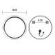 Дзеркало Mixxus Premium Wave MC04-90 (LED Touch, Anti-fog, димер (3-6,5kK)) (MP6637)
