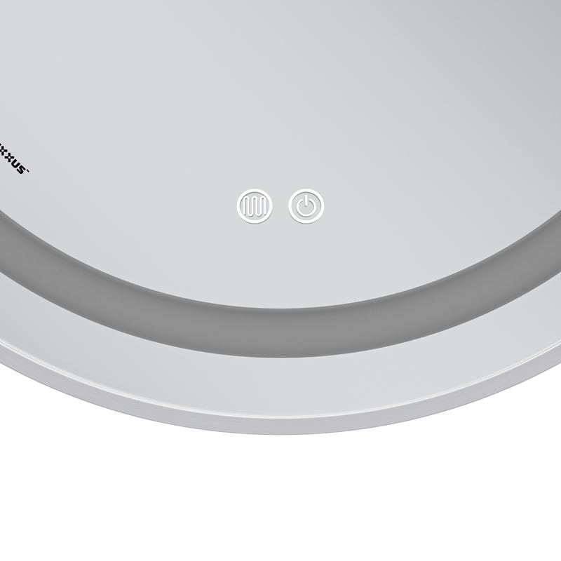 Дзеркало Mixxus Premium Ellipse MV05-80x70-Reverse White (LED Touch, Anti-fog, димер (3-6kK)) (MP664)