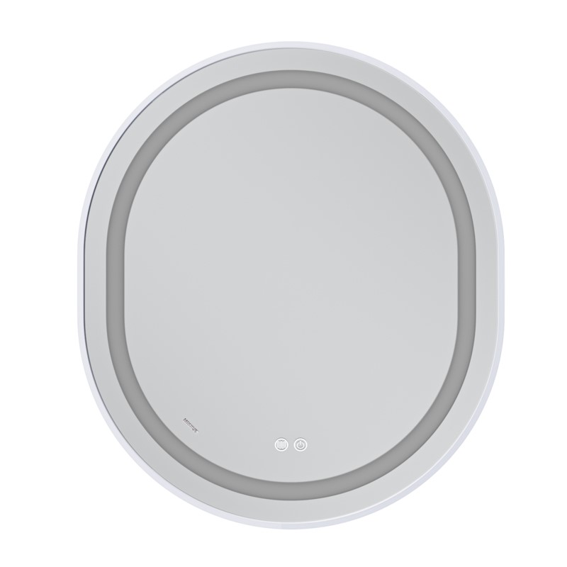 Дзеркало Mixxus Premium Ellipse MV05-80x70-Reverse White (LED Touch, Anti-fog, димер (3-6kK)) (MP664)