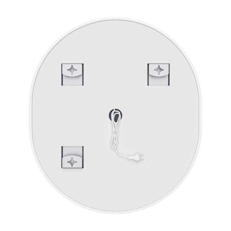 Дзеркало Mixxus Premium Ellipse MV05-80x70-Reverse White (LED Touch, Anti-fog, димер (3-6kK)) (MP664)