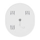 Дзеркало Mixxus Premium Ellipse MV05-80x70-Reverse White (LED Touch, Anti-fog, димер (3-6kK)) (MP664)