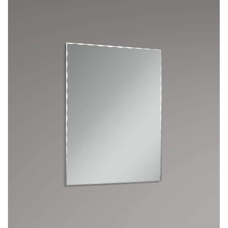 Дзеркало настінне Zerix Kubix MRZ06-450x600-Reverse прямокутне з декором (ZX5633)