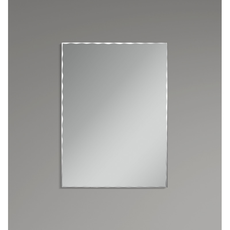 Дзеркало настінне Zerix Kubix MRZ06-450x600-Reverse прямокутне з декором (ZX5633)