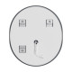 Дзеркало Mixxus Premium Ellipse MV05-80x70-Reverse (LED Touch, Anti-fog, димер (3-6,5kK)) (MP6643)