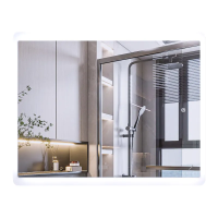 Дзеркало Mixxus Premium Olivary MR19-100x80-Reverse (LED Touch, Anti-fog, димер (3-6,5kK)) (MP6629)