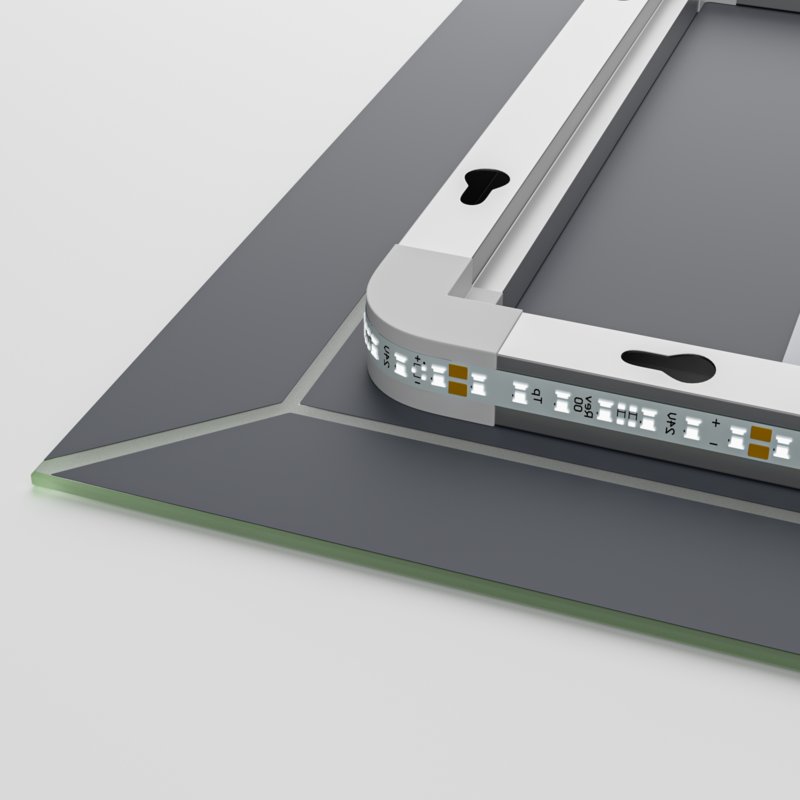 Дзеркало Mixxus Premium Cubic MR14-70x50-Reverse (LED Touch, Anti-fog, димер) (MP6647)