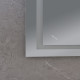 Дзеркало Mixxus Warm MR02-90x70 з LED Touch, Anti-fog, димером, регулюванням яскравості, годинником (MI6673)