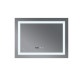 Дзеркало Mixxus Warm MR02-90x70 з LED Touch, Anti-fog, димером, регулюванням яскравості, годинником (MI6673)