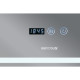 Дзеркало Mixxus Warm MR02-90x70 з LED Touch, Anti-fog, димером, регулюванням яскравості, годинником (MI6673)