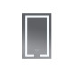 Дзеркало Mixxus Hard MR07-50x80 з LED Touch, Anti-fog, димером, регулюванням яскравості (MI6658)