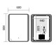 Дзеркало Mixxus Premium Olivary MR19-80x60-Reverse (LED Touch, Anti-fog, димер (3-6,5kK)) (MP6628)