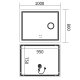 Дзеркало Mixxus Premium Quadro MR20-100x80 (LED Touch, Anti-fog, димер, лінза) (MP6623)