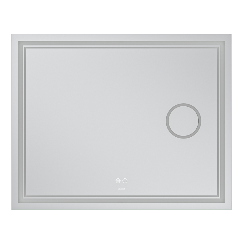 Дзеркало Mixxus Premium Quadro MR20-100x80 (LED Touch, Anti-fog, димер, лінза) (MP6623)