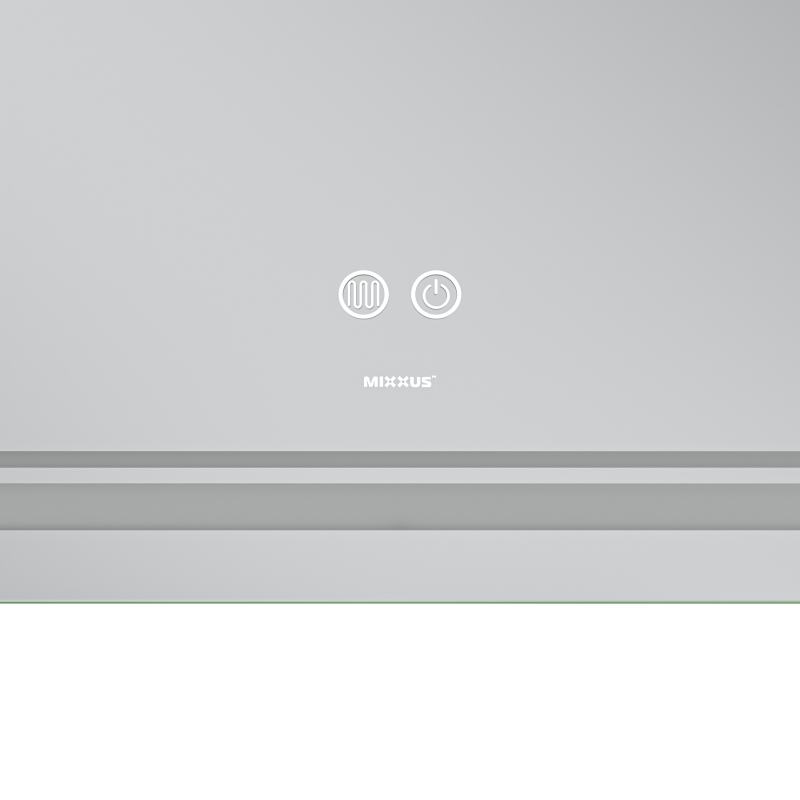 Дзеркало Mixxus Premium Quadro MR20-100x80 (LED Touch, Anti-fog, димер, лінза) (MP6623)