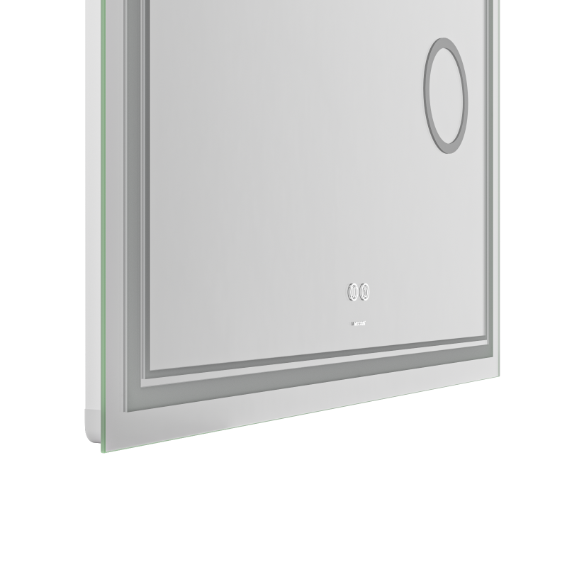 Дзеркало Mixxus Premium Quadro MR20-100x80 (LED Touch, Anti-fog, димер, лінза) (MP6623)
