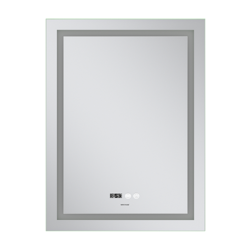 Дзеркало Mixxus Premium Flash MR21-70x90 (LED Touch, Anti-fog, димер, годинник) (MP6618)