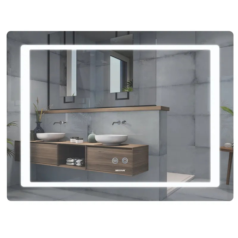 Дзеркало Mixxus Style MR13-90x70-Reverse з LED Touch, Anti-fog, димером, регулюванням яскравості (MI6667)
