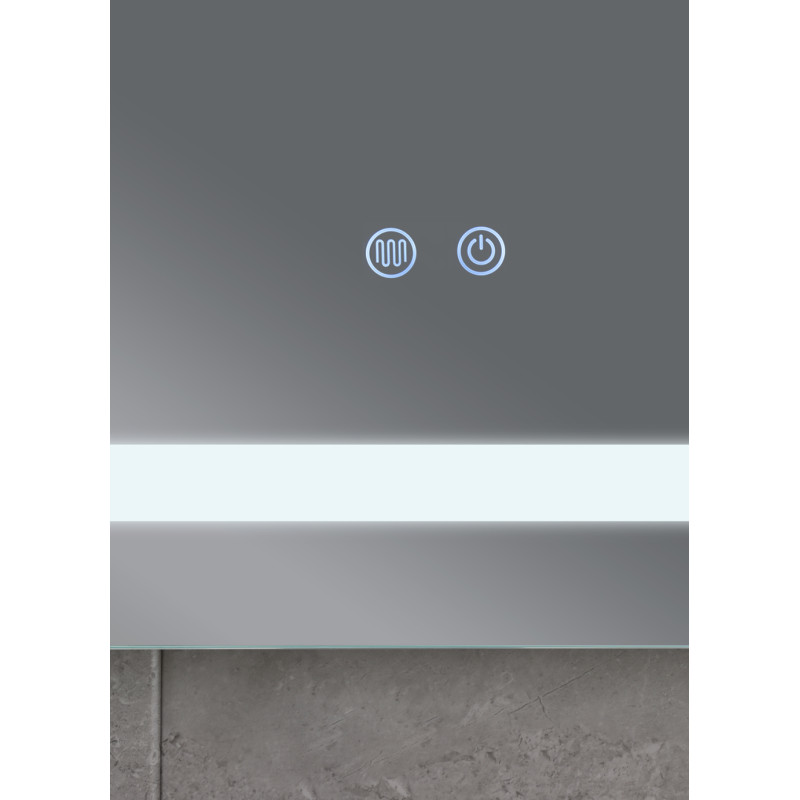 Дзеркало Mixxus Style MR13-90x70-Reverse з LED Touch, Anti-fog, димером, регулюванням яскравості (MI6667)