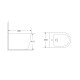 Биде напольное Mixxus Premium ELLIPSE-0601 580х360х410mm (MP6594)