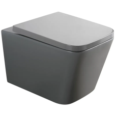 Унитаз подвесной Mixxus Premium QUADRO-0305-R GRAY 510x350x345mm система смыва RIMLESS (MP6656)
